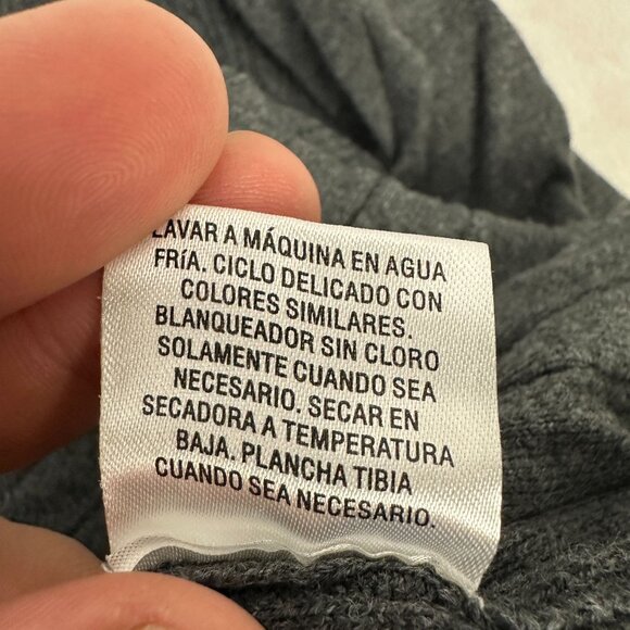 Style & Co Womens 1X Gray Long Sleeve Ribbed Dress Cotton Blend Casual Loose Fit - Picture 6 of 10